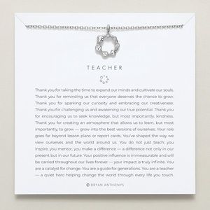 NWT Bryan Anthony’s Teacher Necklace